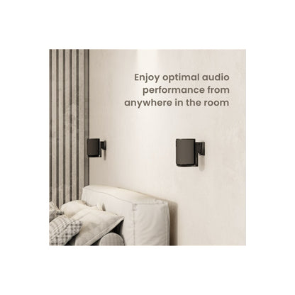 Goobay Speaker Wall Mount Modern Era 1 Flex, 2 pieces, compatible with the Sonos Era 100, swivelling and tilting speaker mount - BLACK