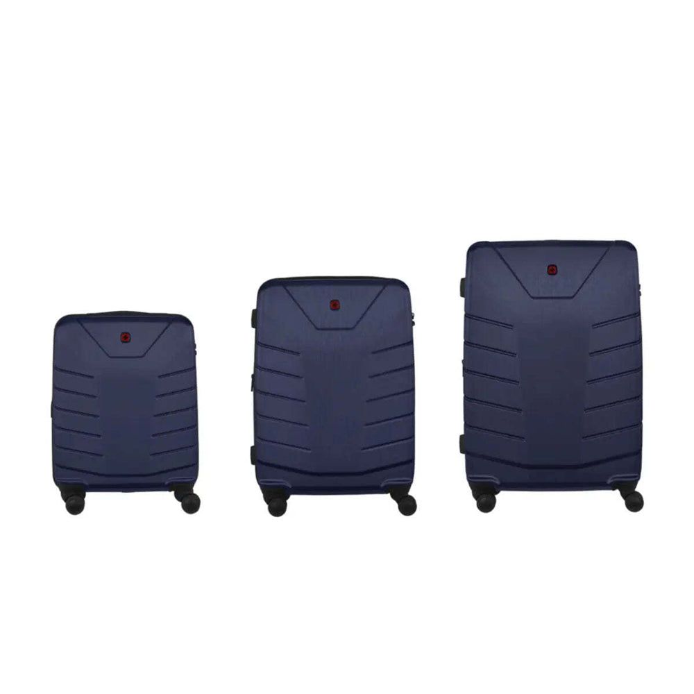 Wenger Pegasus Expandable 4-Wheel Suitcase Set of 3 - Blue (Small