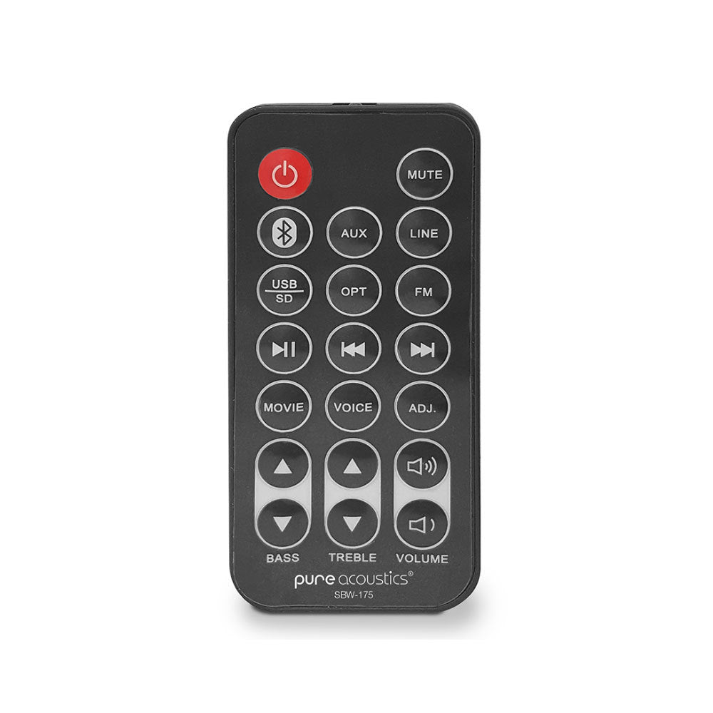 Pure Acoustics SBW-175 Bluetooth Soundbar with Wireless Subwoofer