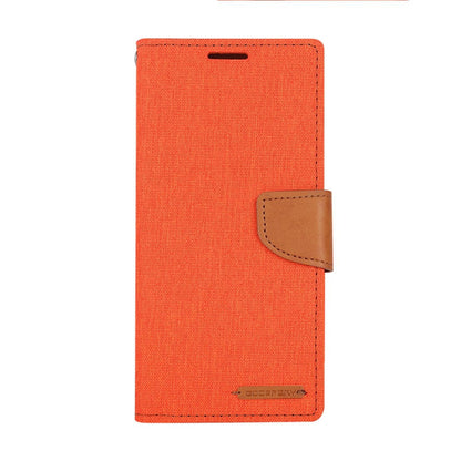 Goospery Canvas Diary Case for iPhone 14 Pro - Orange