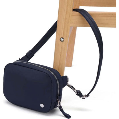 Pacsafe W Anti-Theft RFID Blocking Slashguard Micro Travel Sling Navy