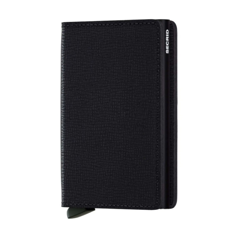 Secrid Slimwallet Compact RFID Crisple Leather Card Protector Wallet Black