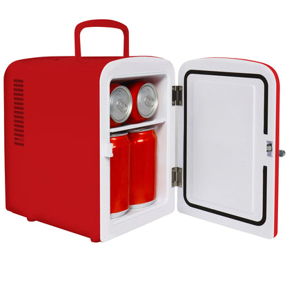 Koolatron Mini Fridge with Bluetooth Speaker 4L Red