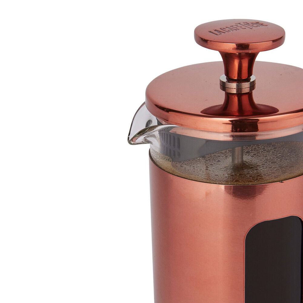 La Cafetiere Pisa 3-Cup 350ml Stainless Steel Glass French Press (Copper)
