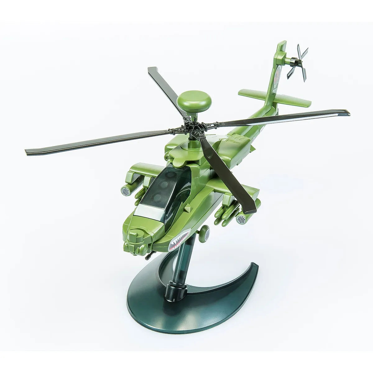 Airfix Quickbuild Apache Helicopter Scaled Plastic Model Kit - Green