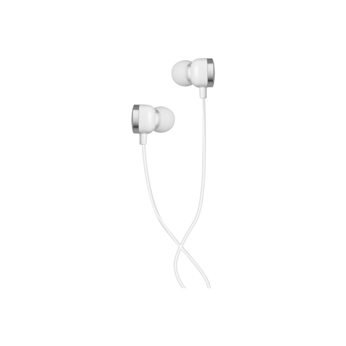 Wave Corded In-Ear Headphones for iPhone 14 Pro Max/iPad (White)