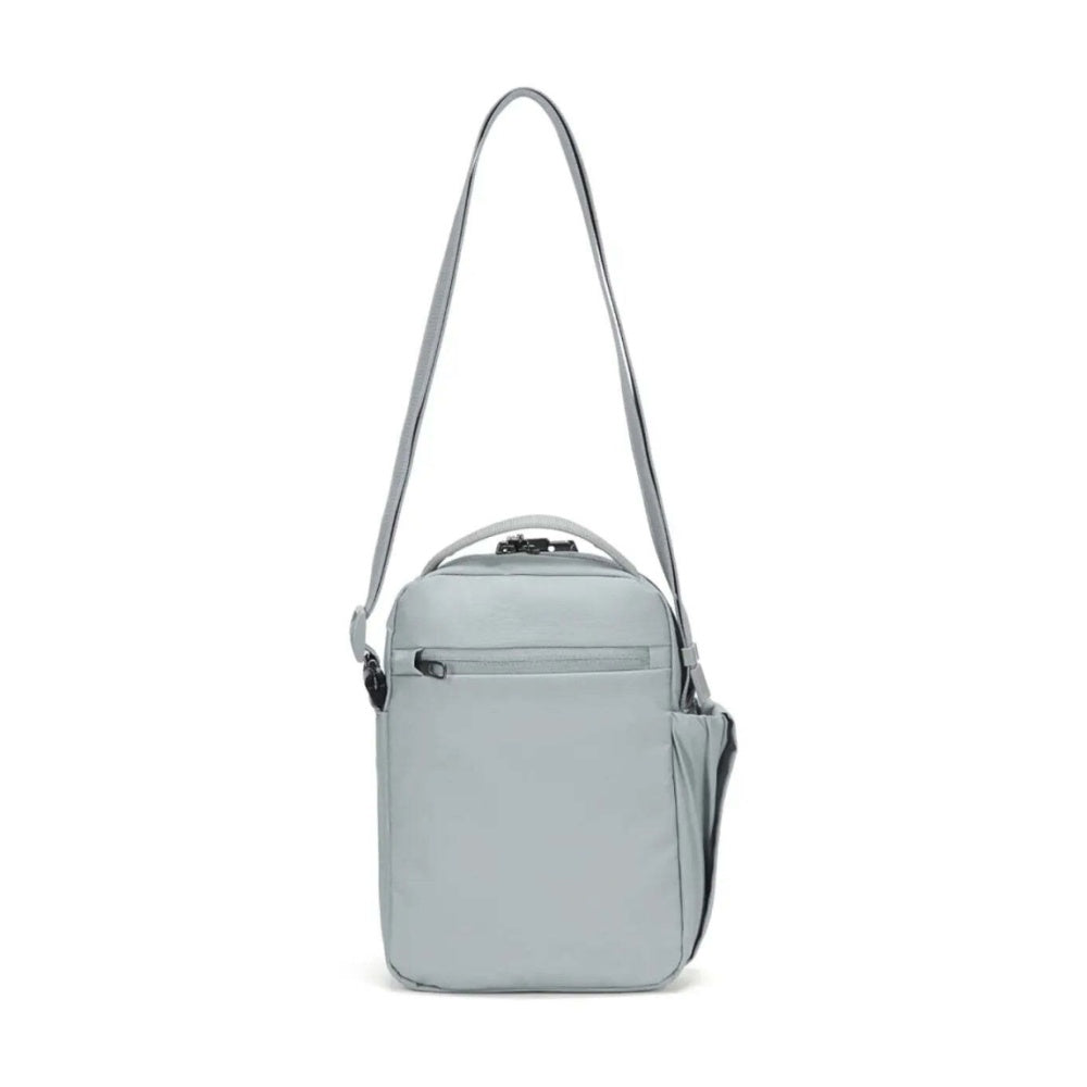 Pacsafe V Tour Anti-Theft RFID Blocking Tablet Fit Crossbody Bag Digital Grey