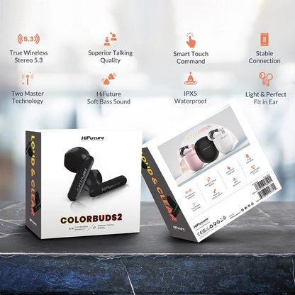 HiFuture ColourBuds2 True Wireless Earbuds (Black)
