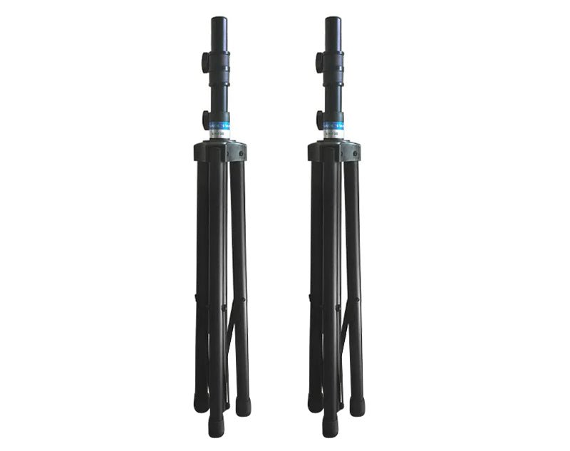 Freedom Heavy Duty Speaker Stands Pair Top Hat Mounting Bracket 2m Height