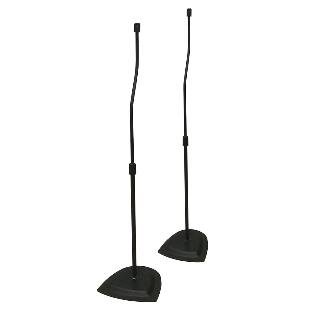 Tauris Adjustable Height Satellite Bookshelf Speaker Stand (Black)