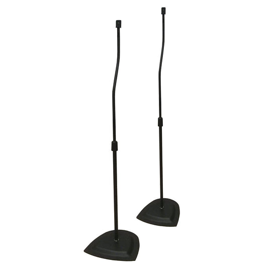 Tauris Adjustable Height Satellite Bookshelf Speaker Stand (Black)