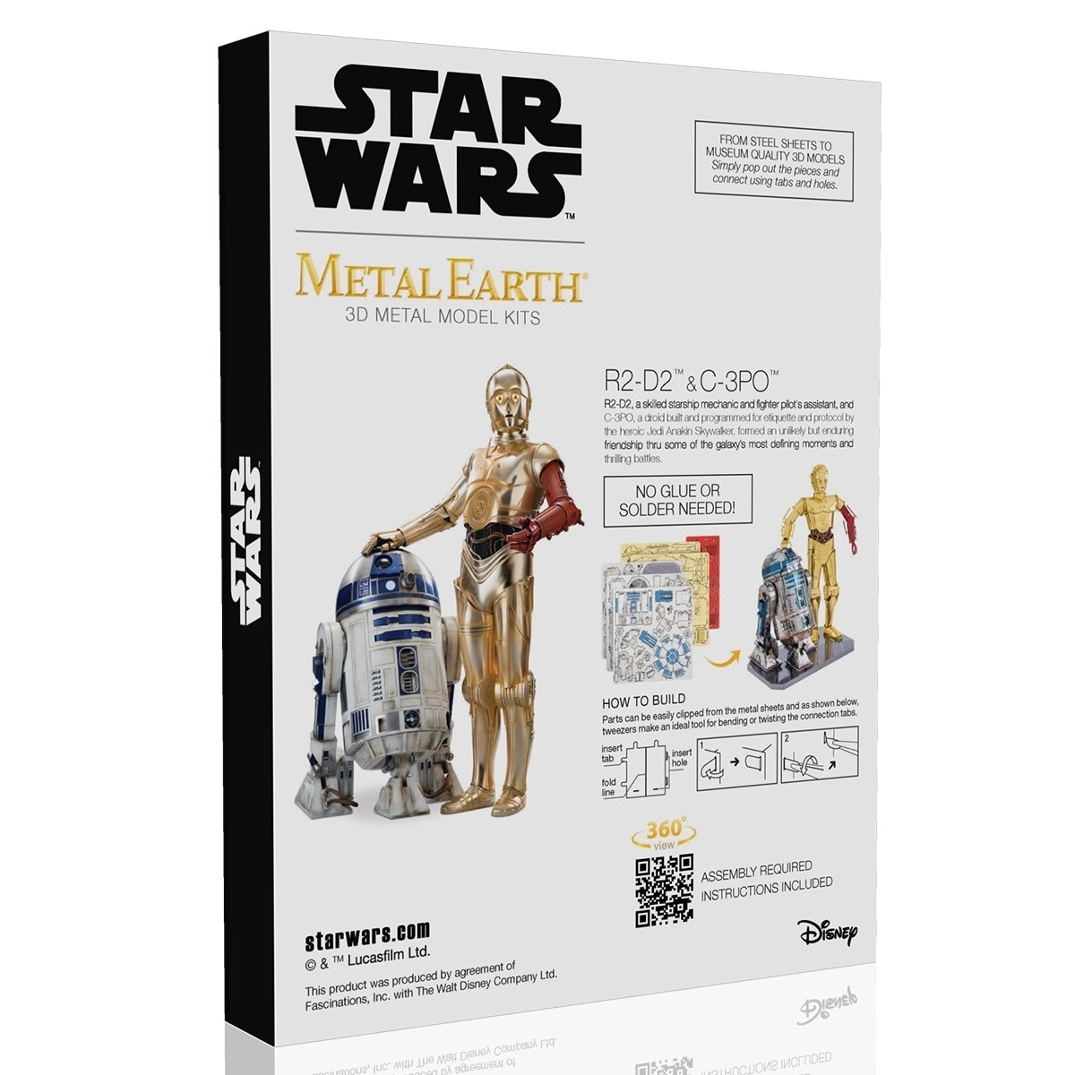 Metal Earth - 3D Metal Model Kit - Star Wars - C-3PO and R2-D2