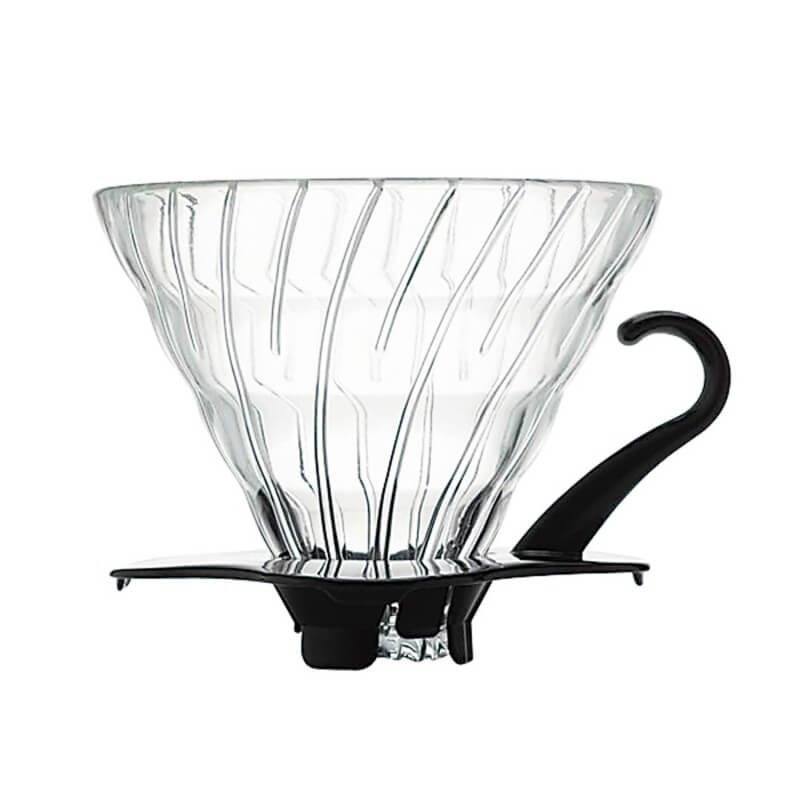 Hario Glass V60 Dripper - 2 Cup / Black