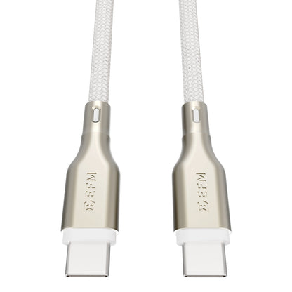 EFM 140W Pro Power and Data USB-C Cable with 1M Braided Cable (White)