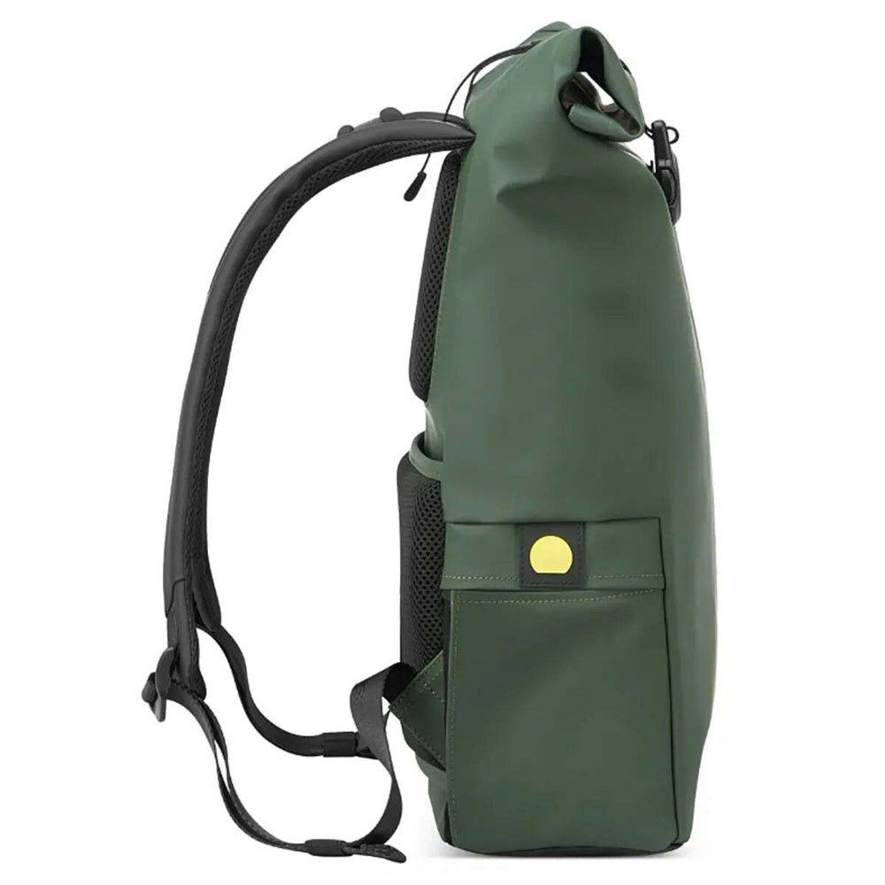 Delsey Turenne Soft Rolltop 15" Laptop Backpack with RFID - Green