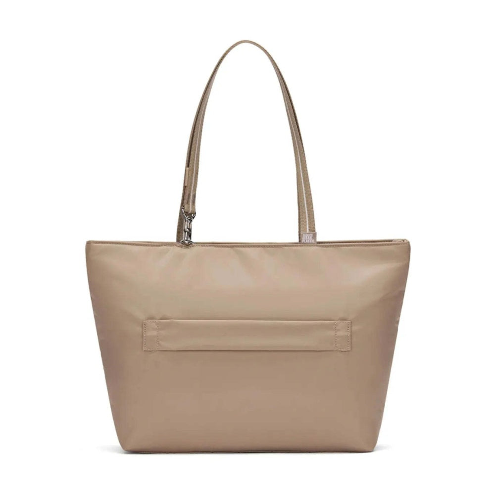 Pacsafe W Anti-Theft RFID Blocking Carryall 13" Laptop Tote Bag Taupe