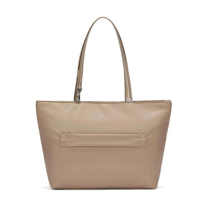 Pacsafe W Anti-Theft RFID Blocking Carryall 13" Laptop Tote Bag Taupe