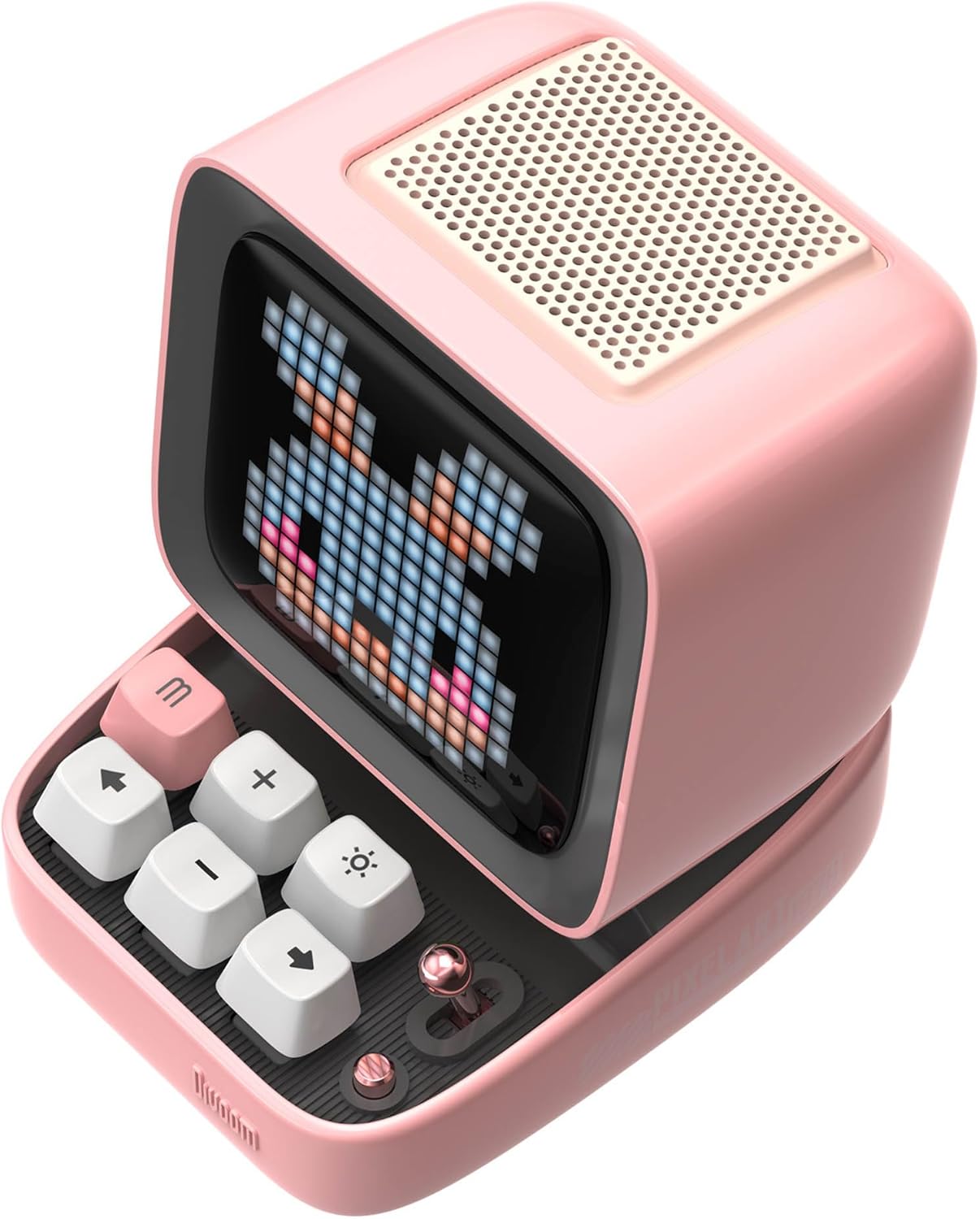 Divoom Ditoo-Mic Mini Karaoke Machine Pixel Art Bluetooth Speaker (Pink)