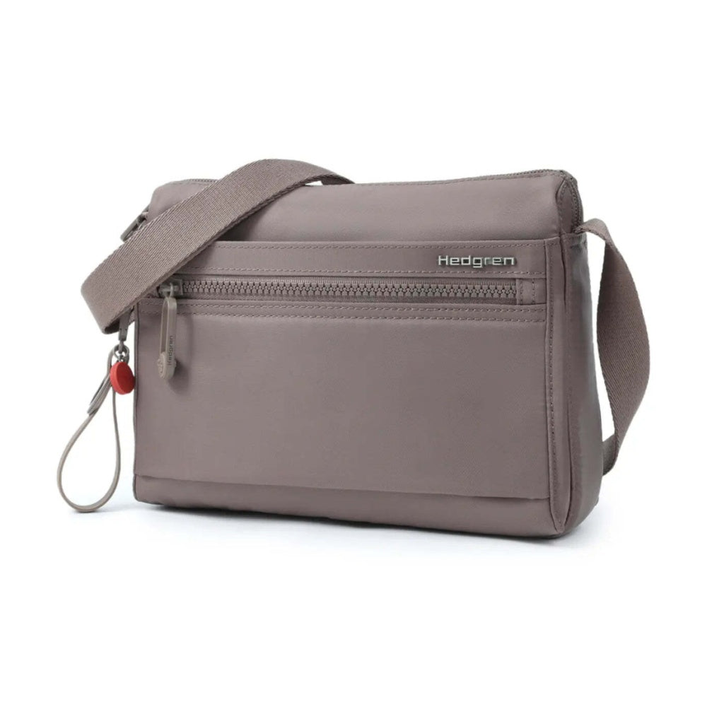 Hedgren Eye Neo RFID Pocket Recycled Water Repellent Crossbody Bag Sepia