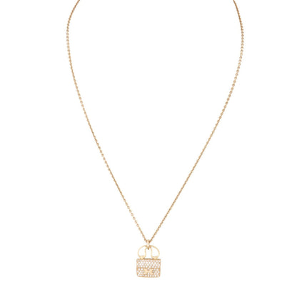 Hermes Amulettes Constance Diamond Pendant 18k Rose Gold Necklace