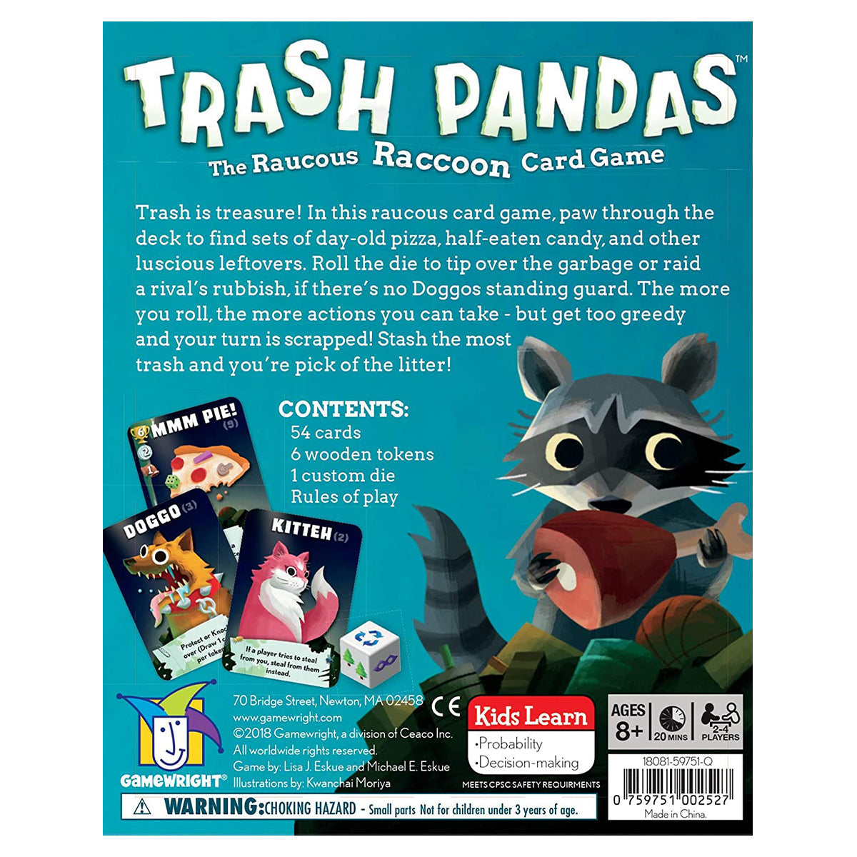 Gamewright TRASH PANDAS