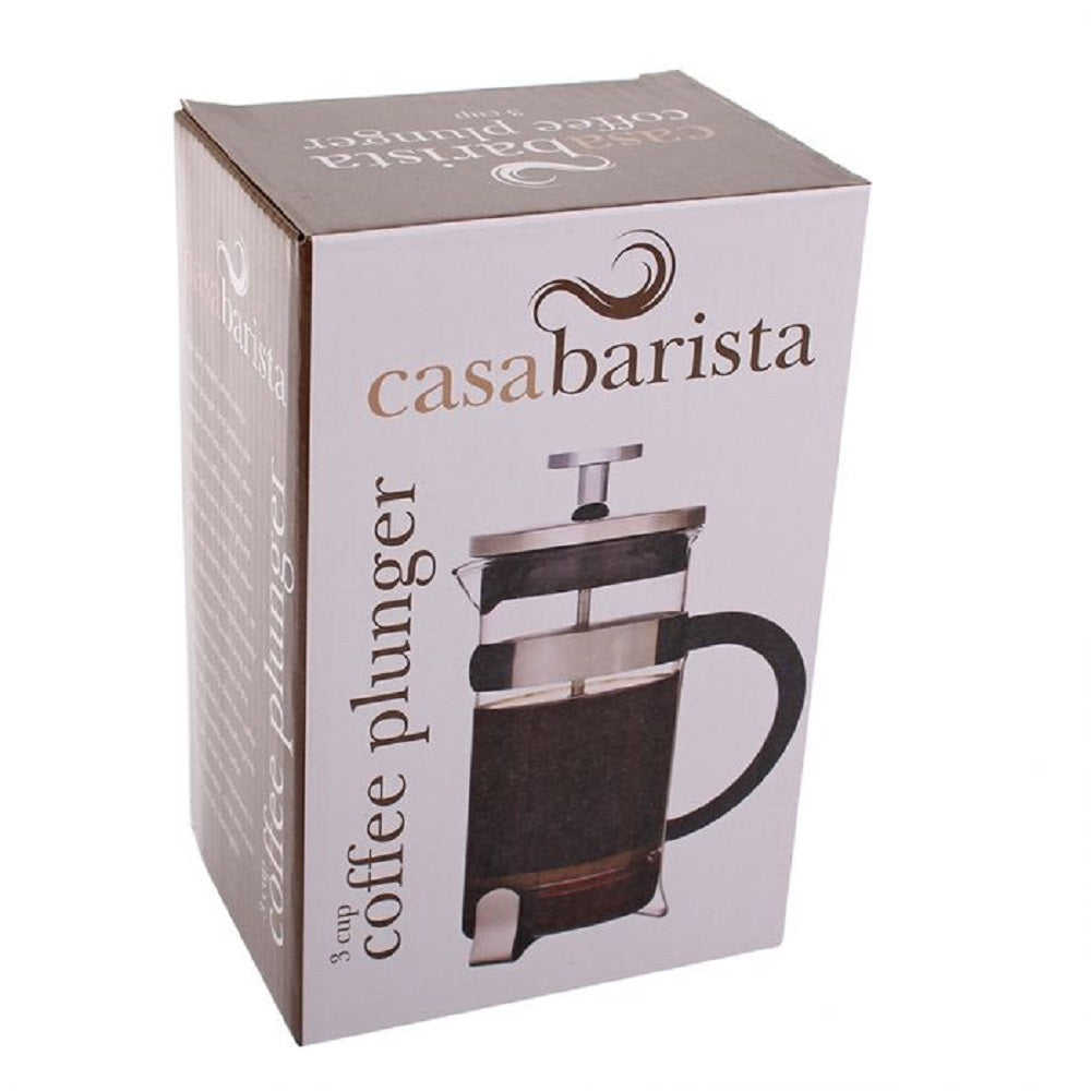 Casabarista 3-Cup/350ml Coffee Plunger Brewer with Scoop
