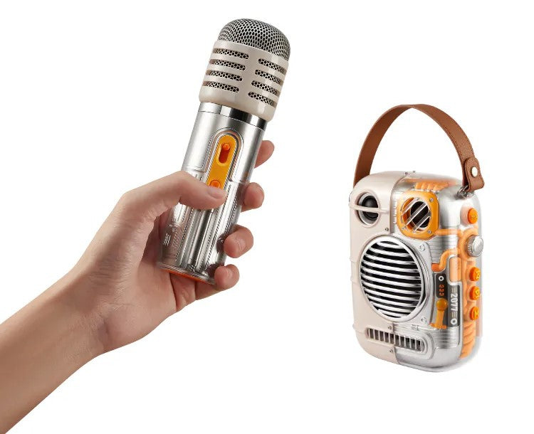 Divoom Spark-Pro Bluetooth Portable Speaker Karaoke Speaker (White)