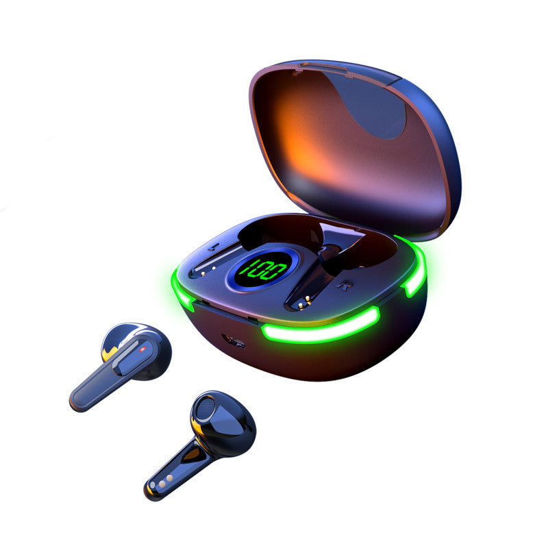 Laser TWS Earbuds with LED Display (Black)
