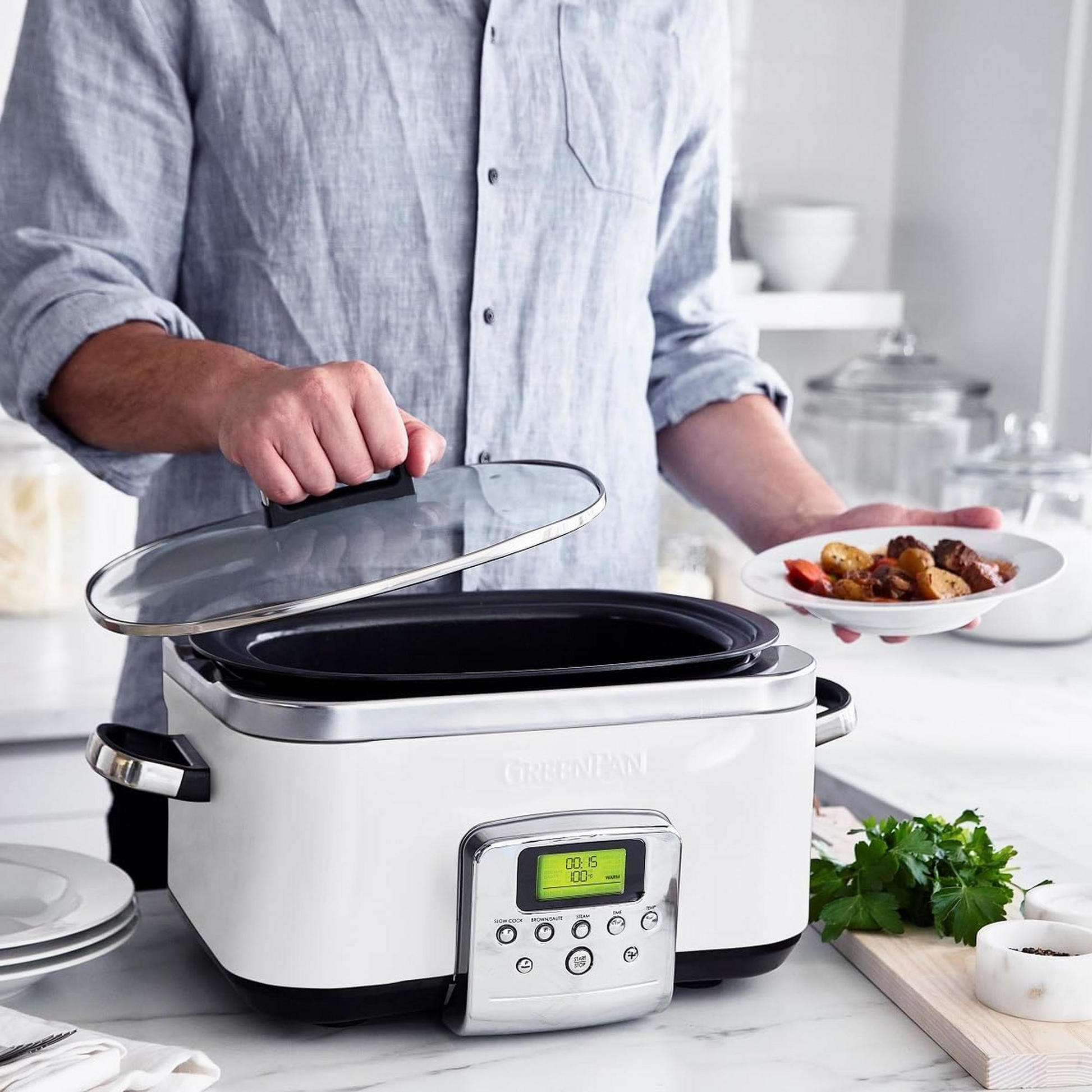 Greenpan Slow Cooker 6L (Cloud Cream)