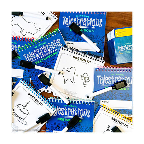 The Op Telestrations 12 Player Party Pack (Refresh) Board Game