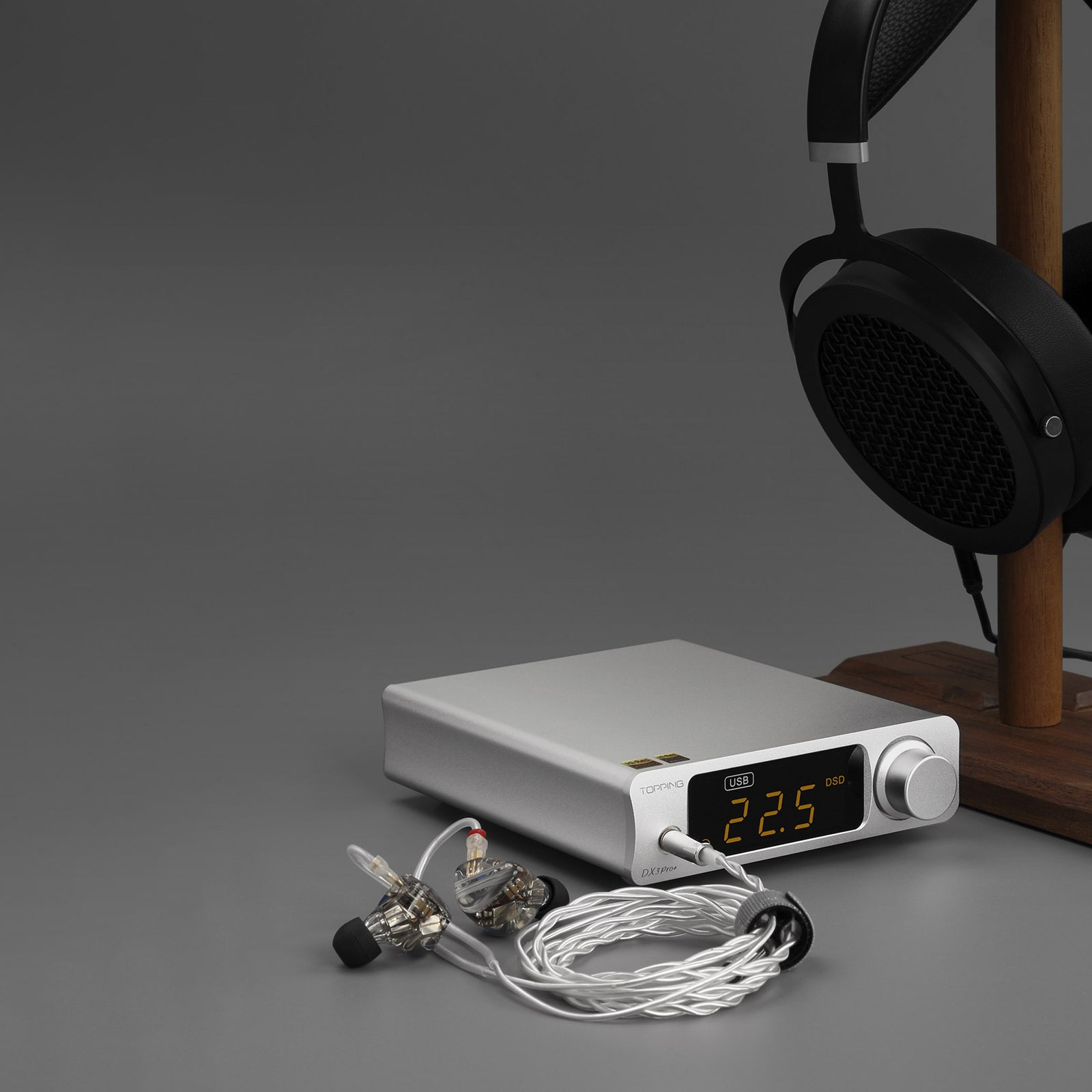Topping DX3 Pro+ DAC and Headphone Amplifier (Silver)