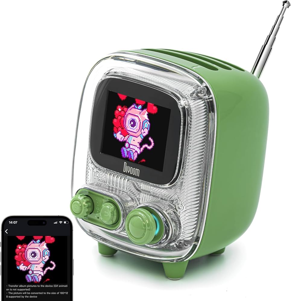Divoom Tiivoo-2 Photo Album & Lyrics Speaker (Green)