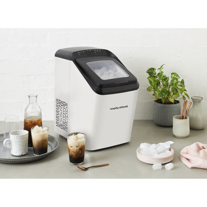 Morphy Richards Compact 15kg Matte Ice Maker Ice Cube Machine White