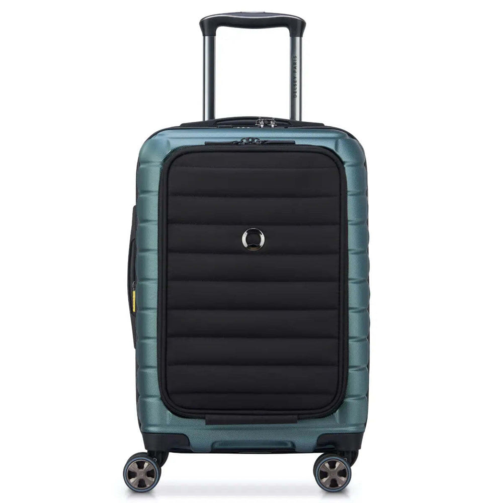 Delsey Shadow 5.0 - 55 cm 15" Laptop Front Loader Cabin Suitcase - Green