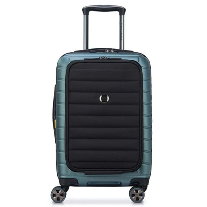 Delsey Shadow 5.0 - 55 cm 15" Laptop Front Loader Cabin Suitcase - Green