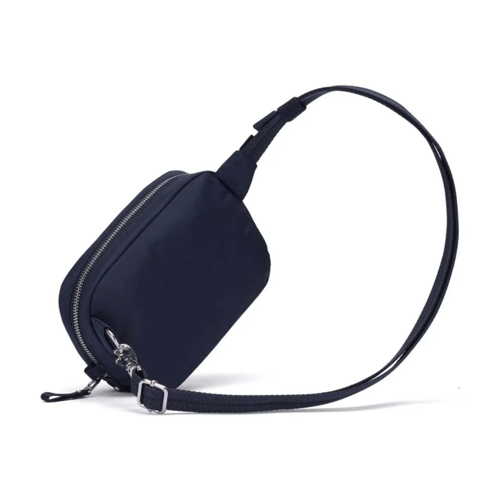 Pacsafe W Anti-Theft RFID Blocking Slashguard Micro Travel Sling Navy