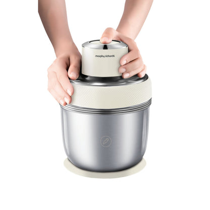 Morphy Richards Stainless Steel Chopper S-Blades One Button Control White
