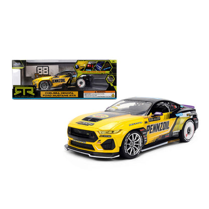 Jada 1:24 Scale Big Time Muscle 2025 Ford Mustang RTR Chelsea Racing Diecast Car