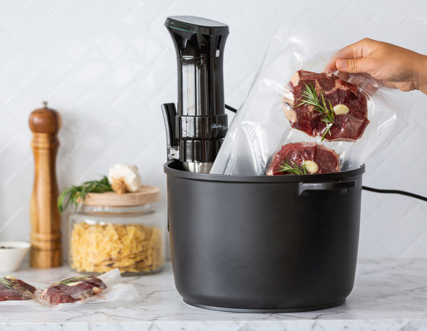 Healthy Choice Sous Vide Precision Cooker 1100W with Touchscreen & App Control