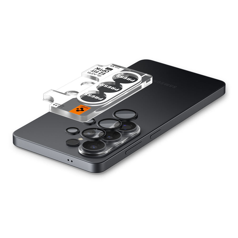 Spigen Galaxy S26 Ultra GLAS.tR EZ Fit Optik Pro 2PCS Lens Protector (Black)