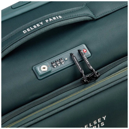 Delsey Brochant 3 Small 55cm Expandable Travel Carry-On Suitcase TSA Lock Pine