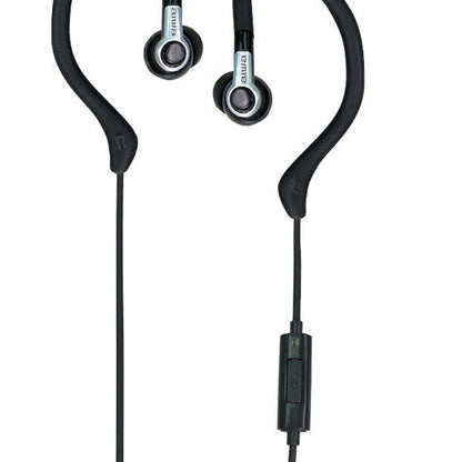 AIWA In-Ear Hook Gel Sports 1.2m Wired Earbuds (Black)