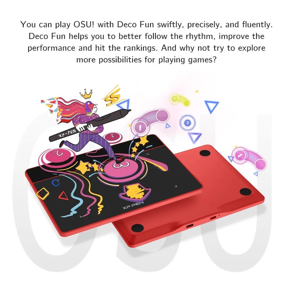 XPPen Deco Fun XS Graphics Tablet - Black