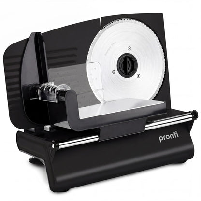 Pronti Electric Deli and Food Slicer 200W with 2 Blades - Black