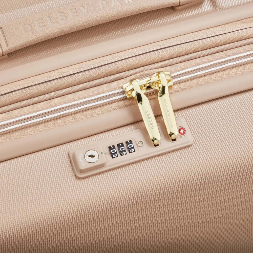 Delsey Luggage Chatelet Air 2.0 4-Wheel Suitcase Beige Rose/Gold 66cm
