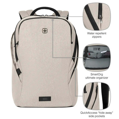Wenger MX Light 16" Laptop Backpack with Tablet Pocket - Sand