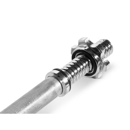 Bodyworx 2pc Spinlock Dumbell Handles V2 Weight Bar Home Workout Exercise 14in