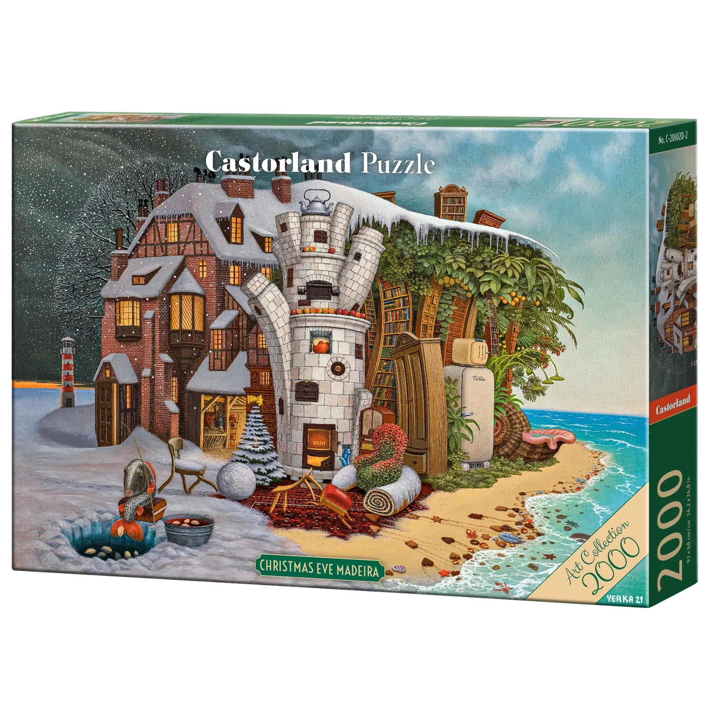 Castorland 2000-Pieces Christmas Eve Madeira Puzzle