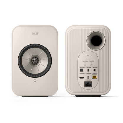 KEF LSX II LT Powered Hifi Speakers Pair (Stone White)