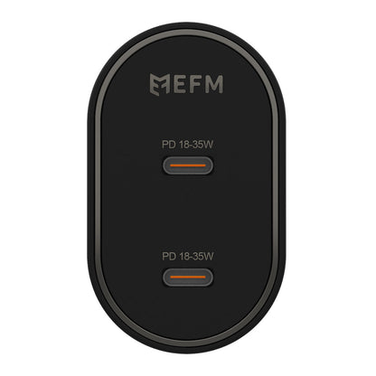 EFM 35W Dual Port Wall Charger (Black)